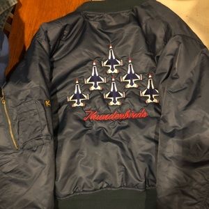 Thunderbirds jacket.   Zipper front.
